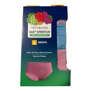 Fruit of the Loom girls Briefs Pack - Pink & Light Blue